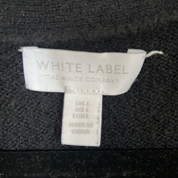 White Label  black cardigan with side stitching - Picture 3 of 4
